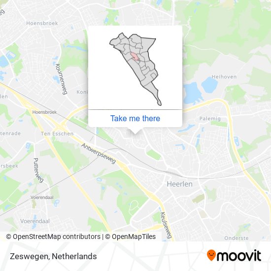 Zeswegen map