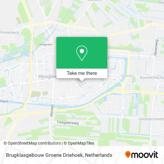 Brugklasgebouw Groene Driehoek map