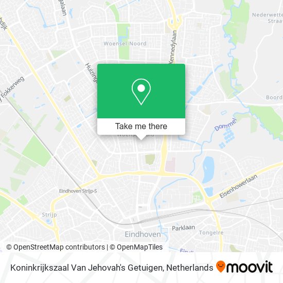 Koninkrijkszaal Van Jehovah's Getuigen map