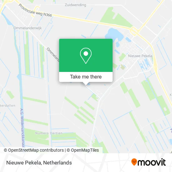 Nieuwe Pekela map