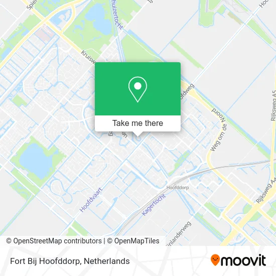 Fort Bij Hoofddorp map
