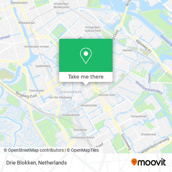 Drie Blokken map