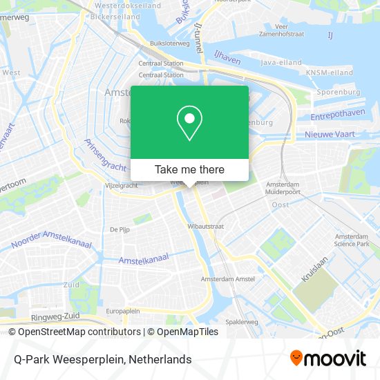 Q-Park Weesperplein map