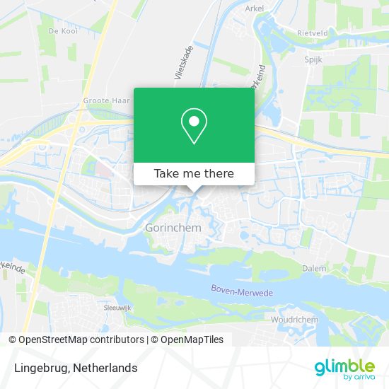 Lingebrug map