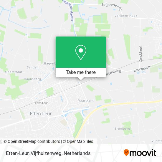 Etten-Leur, Vijfhuizenweg map