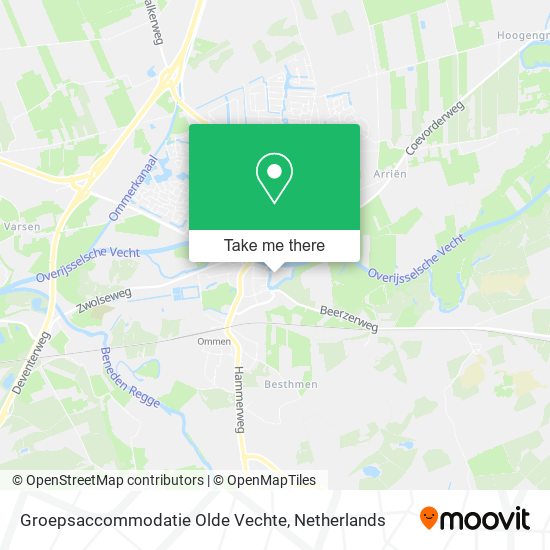 Groepsaccommodatie Olde Vechte map
