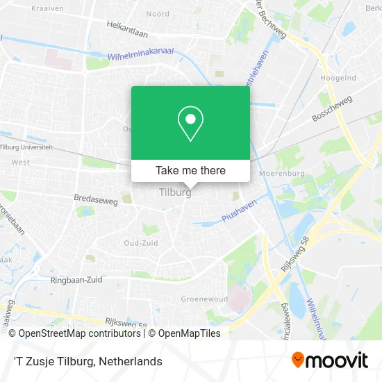 'T Zusje Tilburg map