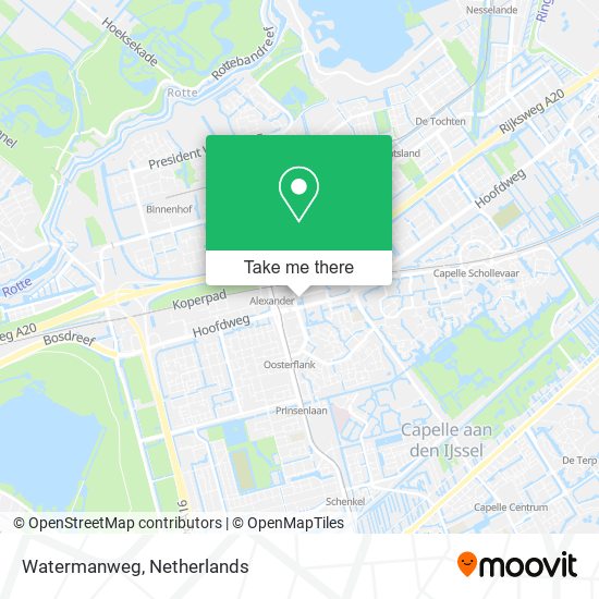 Watermanweg map