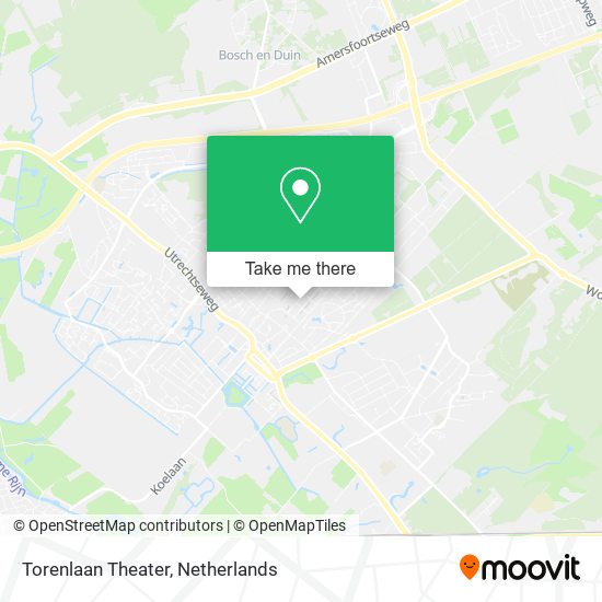 Torenlaan Theater map