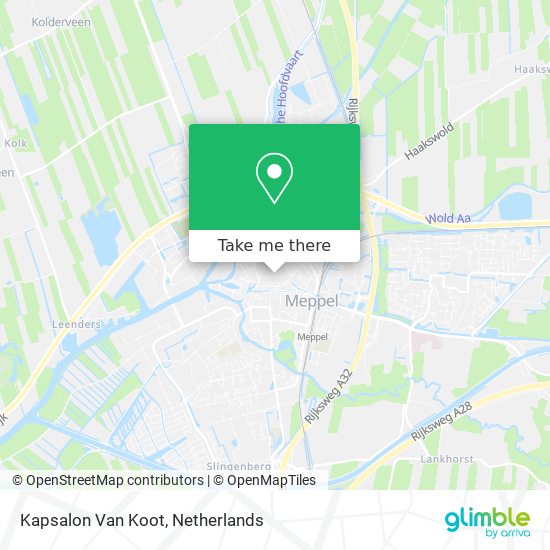 Kapsalon Van Koot map