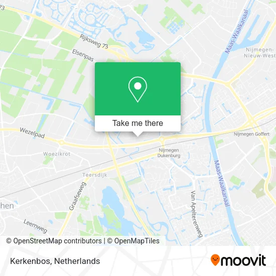Kerkenbos map