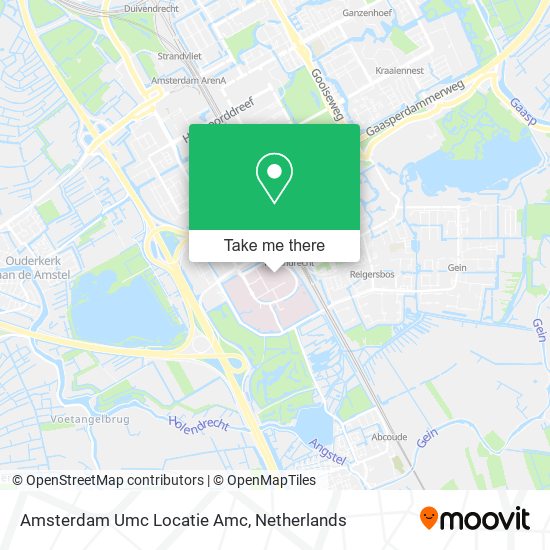 Amsterdam Umc Locatie Amc map