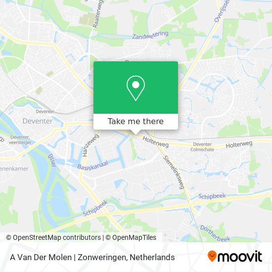 A Van Der Molen | Zonweringen map