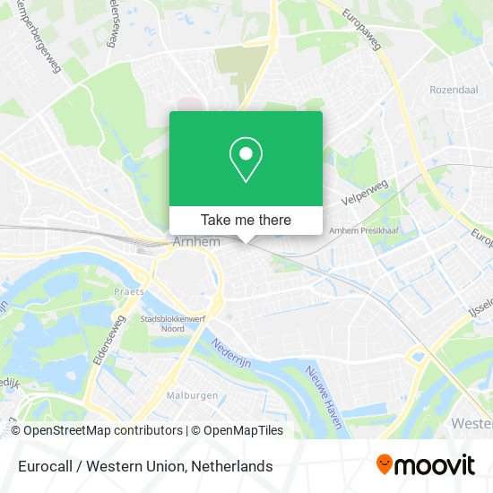 Eurocall / Western Union map