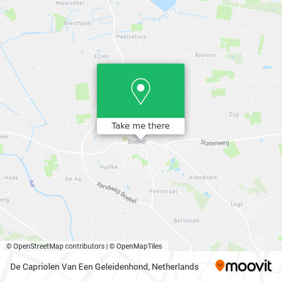 De Capriolen Van Een Geleidenhond Karte