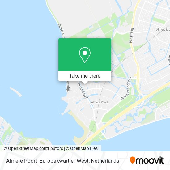 Almere Poort, Europakwartier West Karte