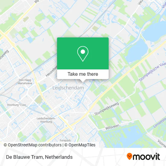 De Blauwe Tram map