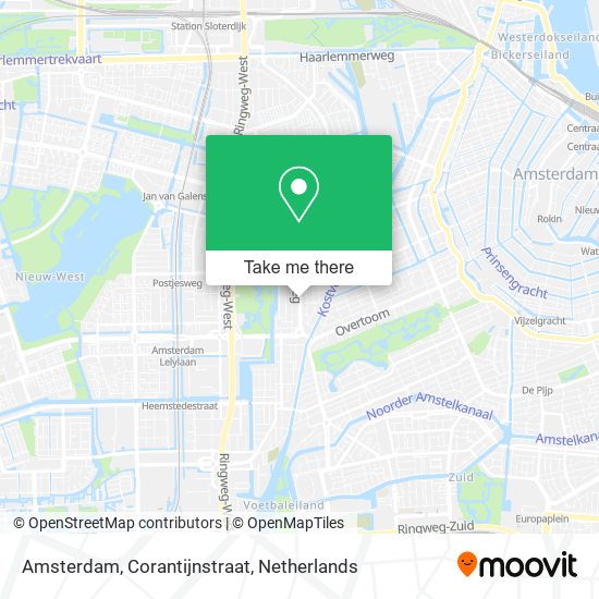 Amsterdam, Corantijnstraat Karte