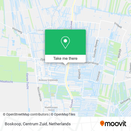 Boskoop, Centrum Zuid map