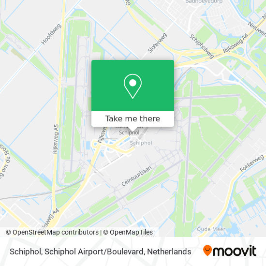 Schiphol, Schiphol Airport / Boulevard Karte