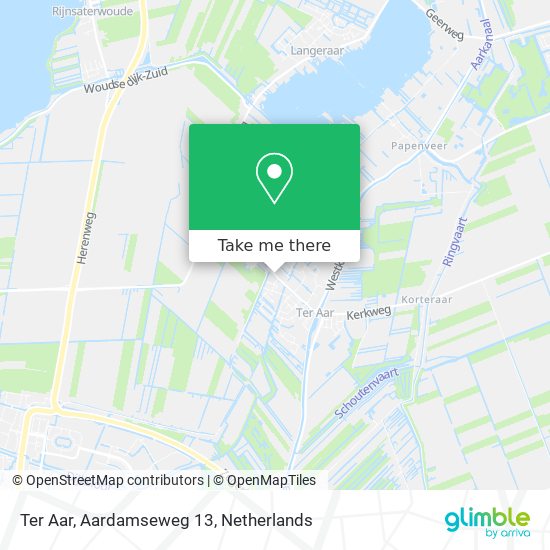 Ter Aar, Aardamseweg 13 Karte
