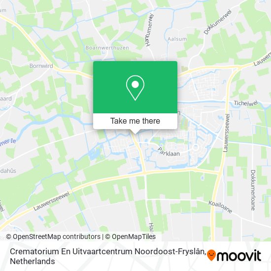 Crematorium En Uitvaartcentrum Noordoost-Fryslân map