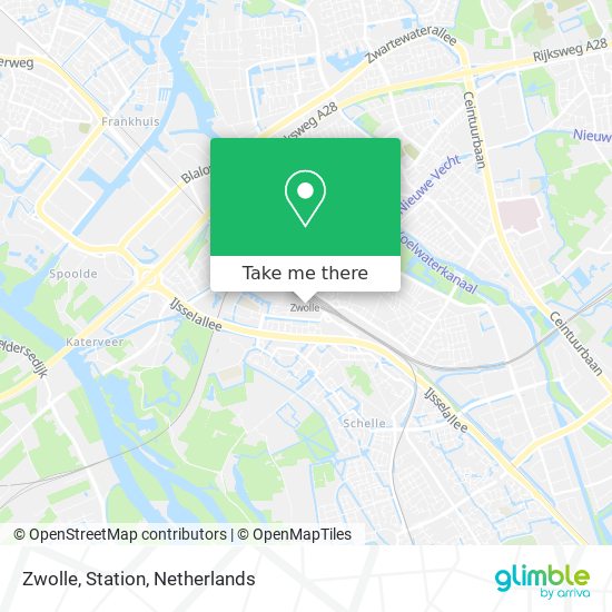 Zwolle, Station map