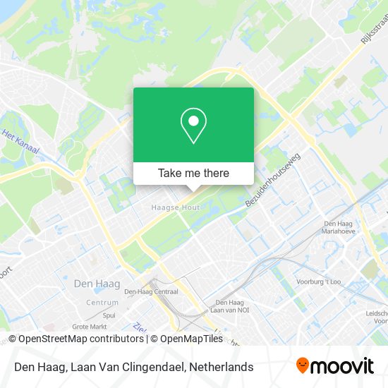 Den Haag, Laan Van Clingendael Karte