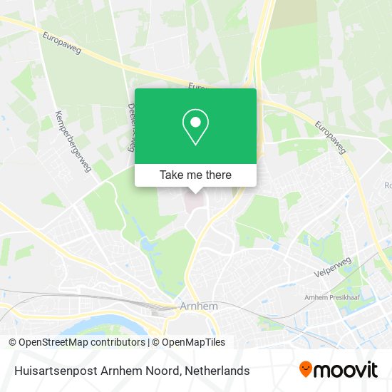 Huisartsenpost Arnhem Noord Karte