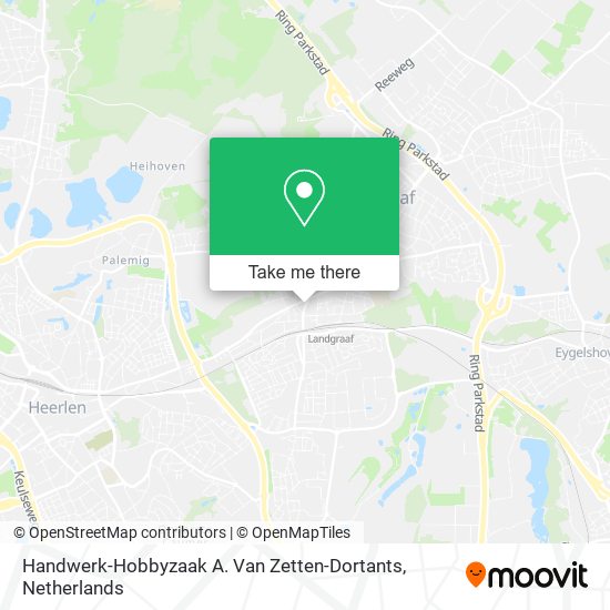 Handwerk-Hobbyzaak A. Van Zetten-Dortants map