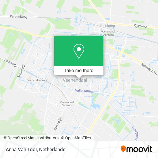 Anna Van Toor map