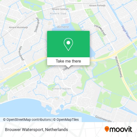 Brouwer Watersport map