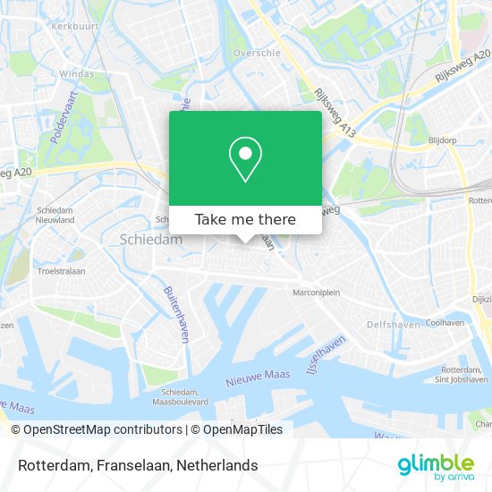 Rotterdam, Franselaan map