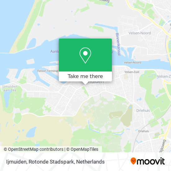 Ijmuiden, Rotonde Stadspark map