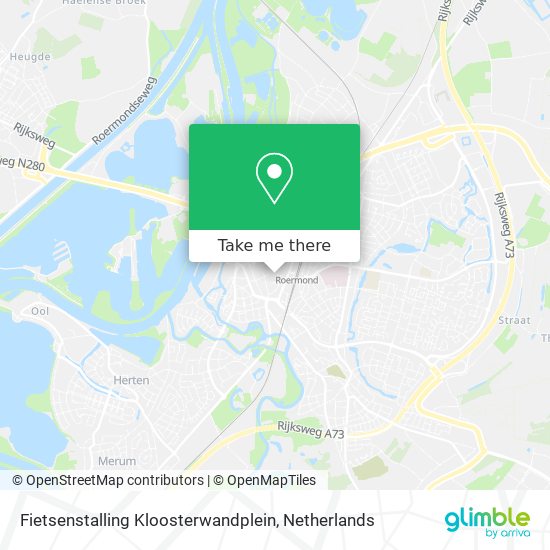 Fietsenstalling Kloosterwandplein map