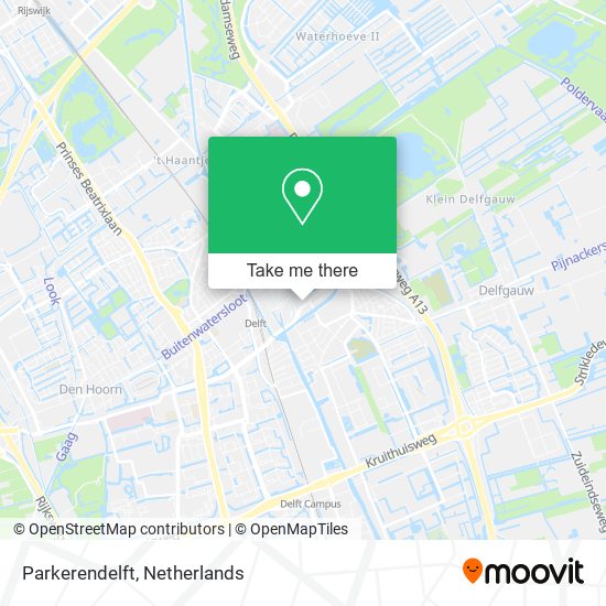 Parkerendelft map