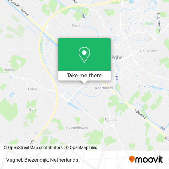 Veghel, Biezendijk Karte