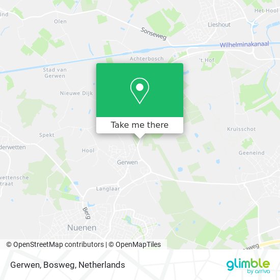 Gerwen, Bosweg map