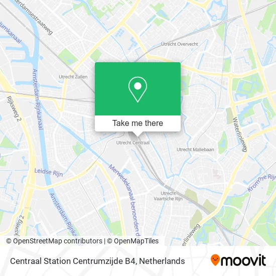 Centraal Station Centrumzijde B4 map