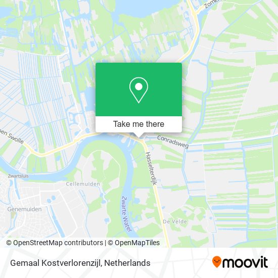 Gemaal Kostverlorenzijl map