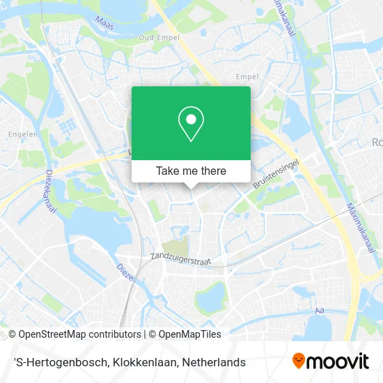 'S-Hertogenbosch, Klokkenlaan map