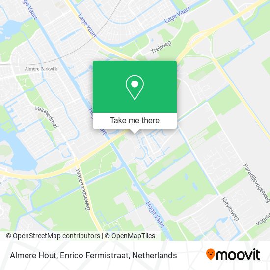 Almere Hout, Enrico Fermistraat Karte