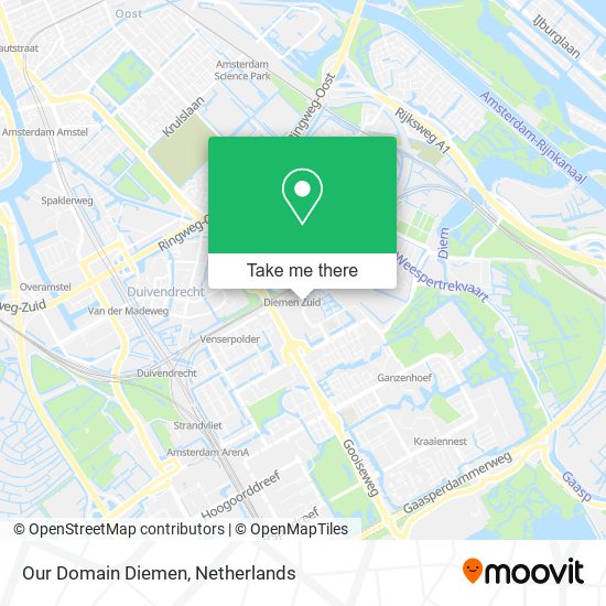 Our Domain Diemen map