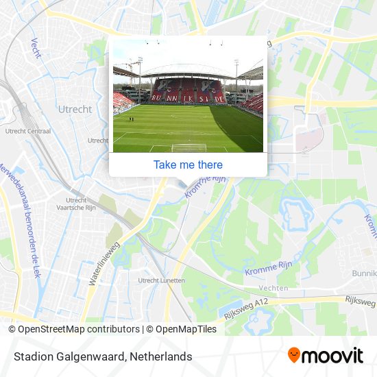 Stadion Galgenwaard map