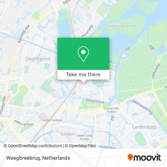 Weegbreebrug map