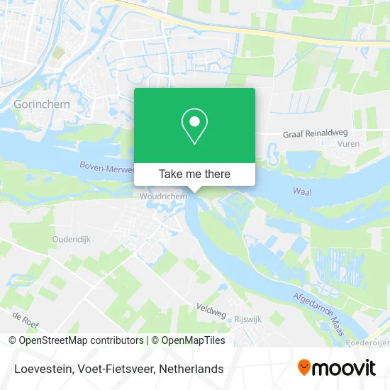 Loevestein, Voet-Fietsveer map