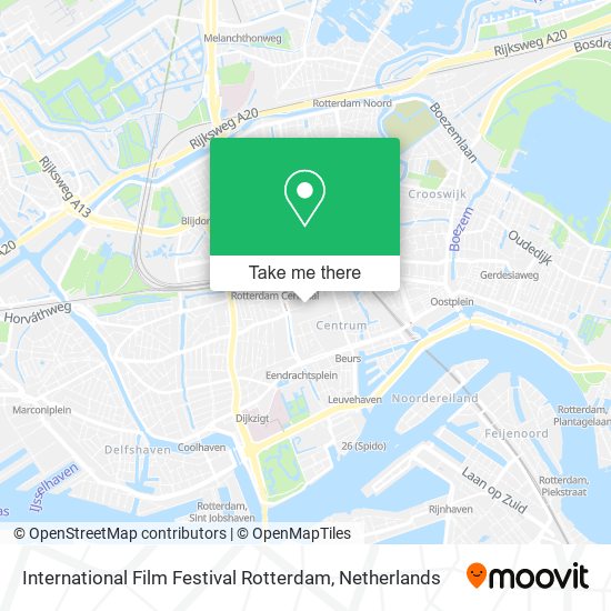 International Film Festival Rotterdam map