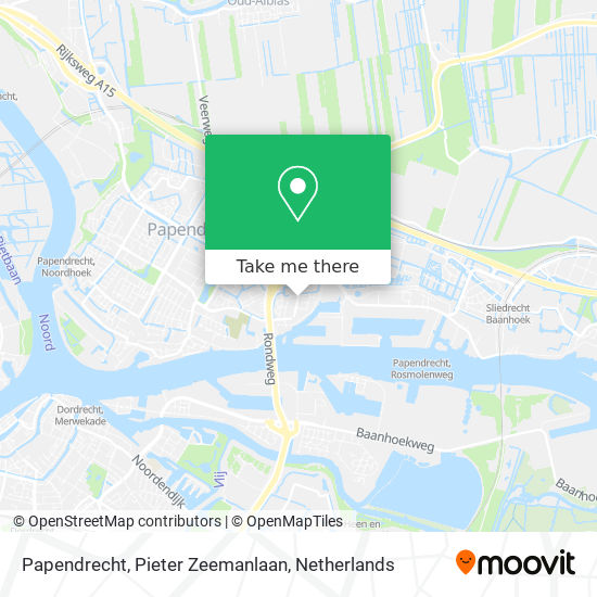 Papendrecht, Pieter Zeemanlaan map