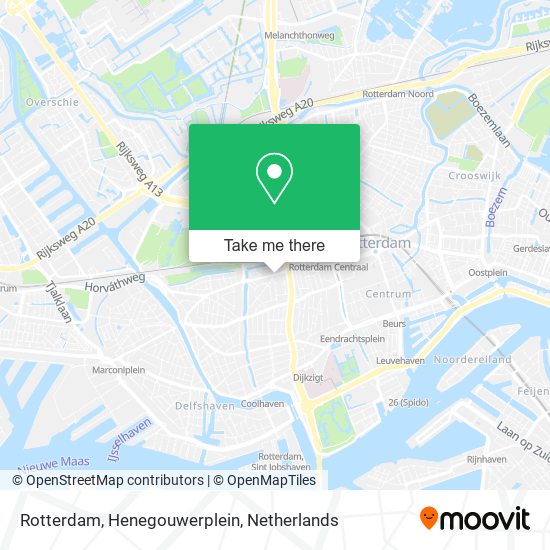 Rotterdam, Henegouwerplein map