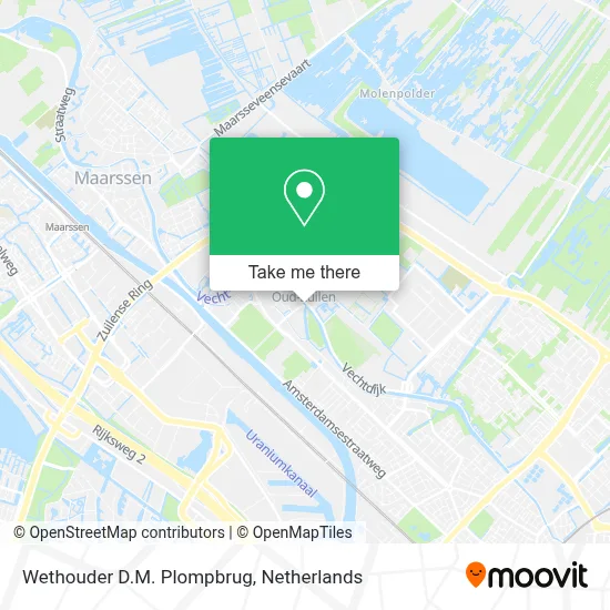 Wethouder D.M. Plompbrug map